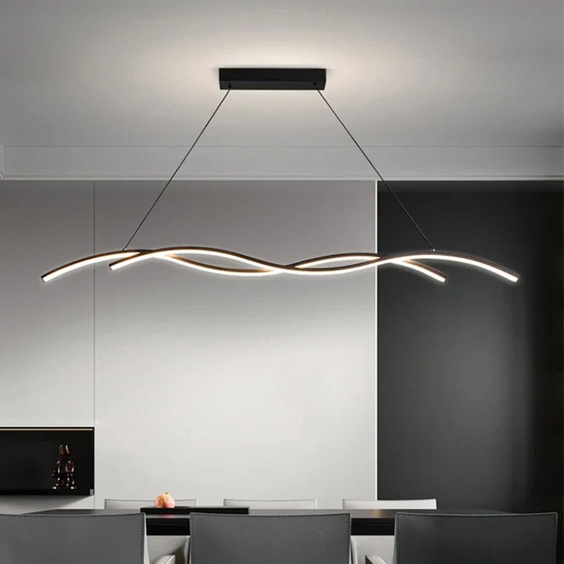 Modern Minimalist White Aluminum LED Pendant Light - Decorbites