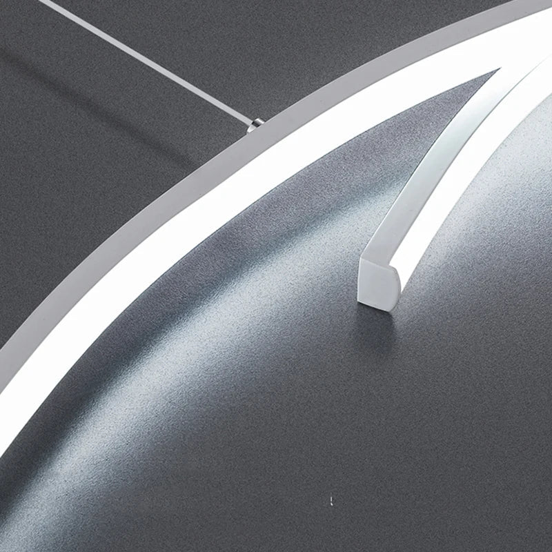Modern Minimalist White Aluminum LED Pendant Light - Decorbites