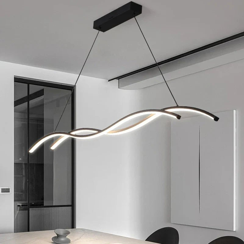 Modern Minimalist White Aluminum LED Pendant Light - Decorbites