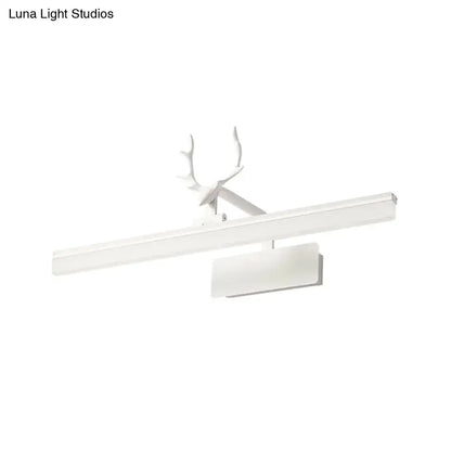 Modern minimalist white led wall lamp with sleek antler design suitable for 220v-240v 110v-120v bedroom use