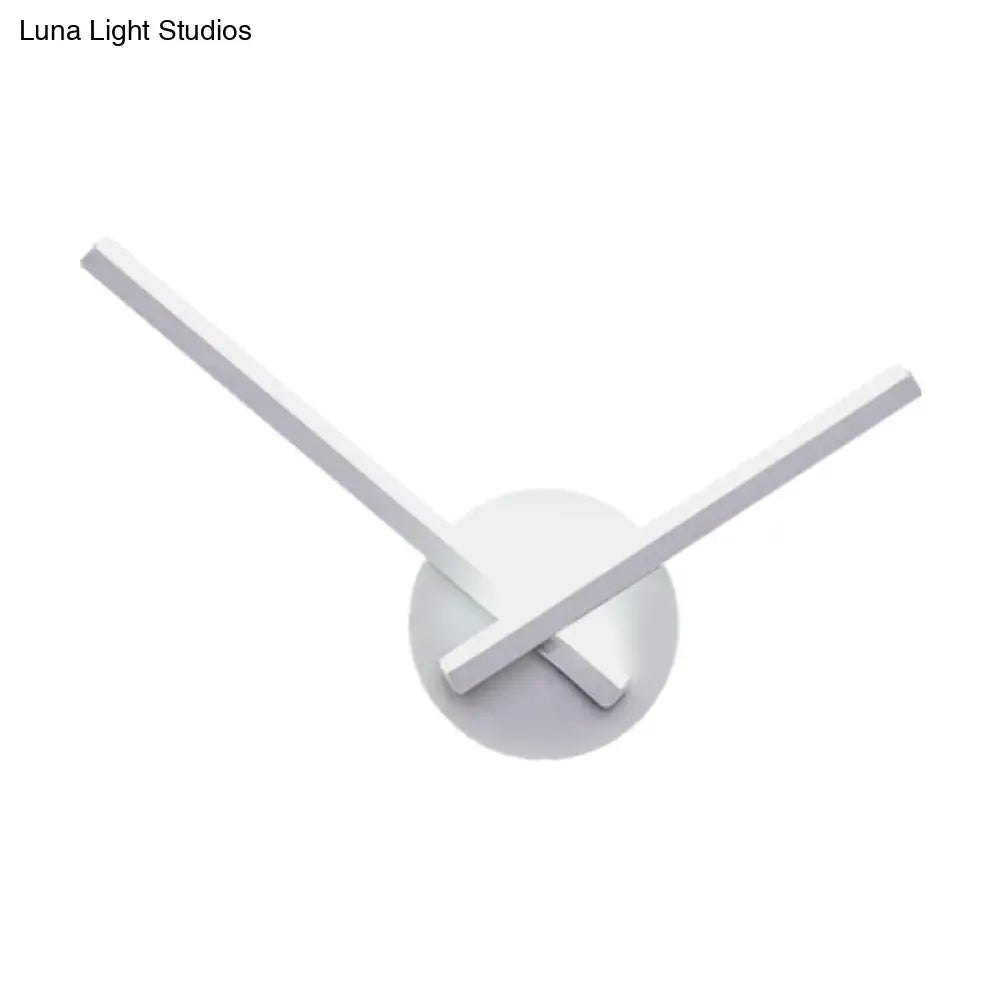 Modern minimalist white ceiling light with sleek white wall clock design and direct wired electric maximum bulb wattage use
