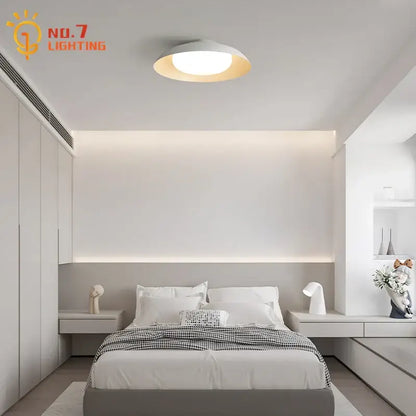 Modern minimalist cream wind ceiling light with sleek circular design and warm glow for living room decorbites cream wind