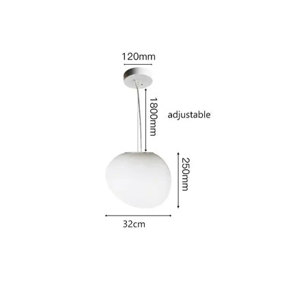 A sleek frosted white glass ball led pendant light with adjustable hanging length for modern minimalist decorbites decor