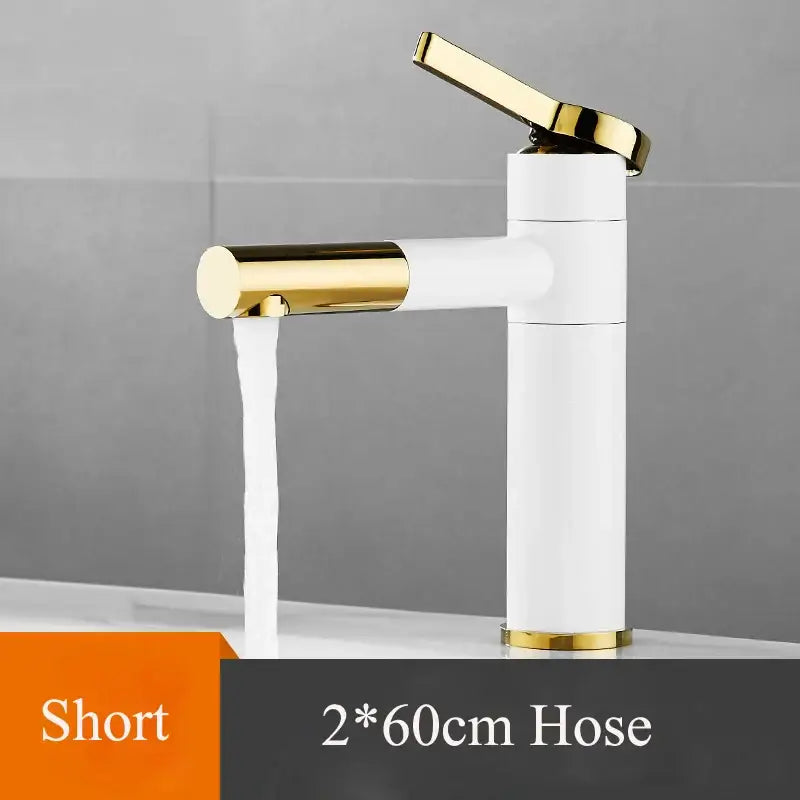 Modern minimalist white and gold black brass bathroom sink faucet with sleek decorbites black brass design for upscale bathroom decor