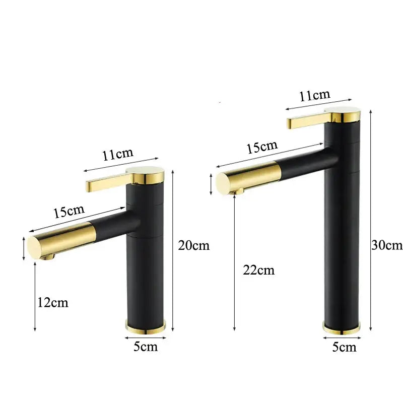 Modern minimalist white and gold black brass bathroom sink faucet with sleek black brass bathroom decorbites design
