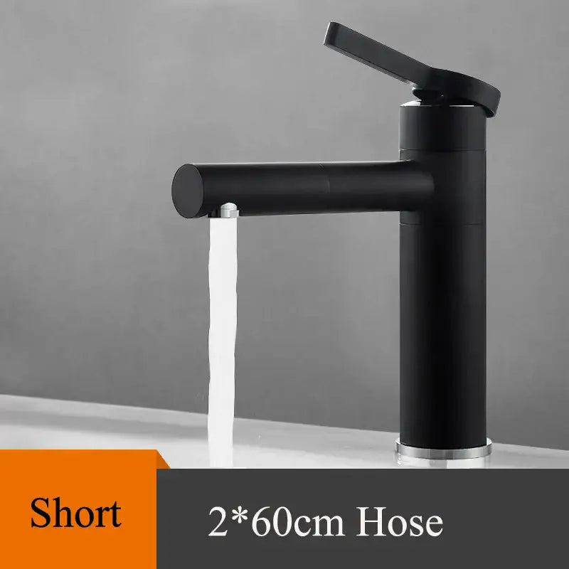 Modern minimalist white and gold black brass bathroom sink faucet with black matte finish and chrome accents decorbites black brass