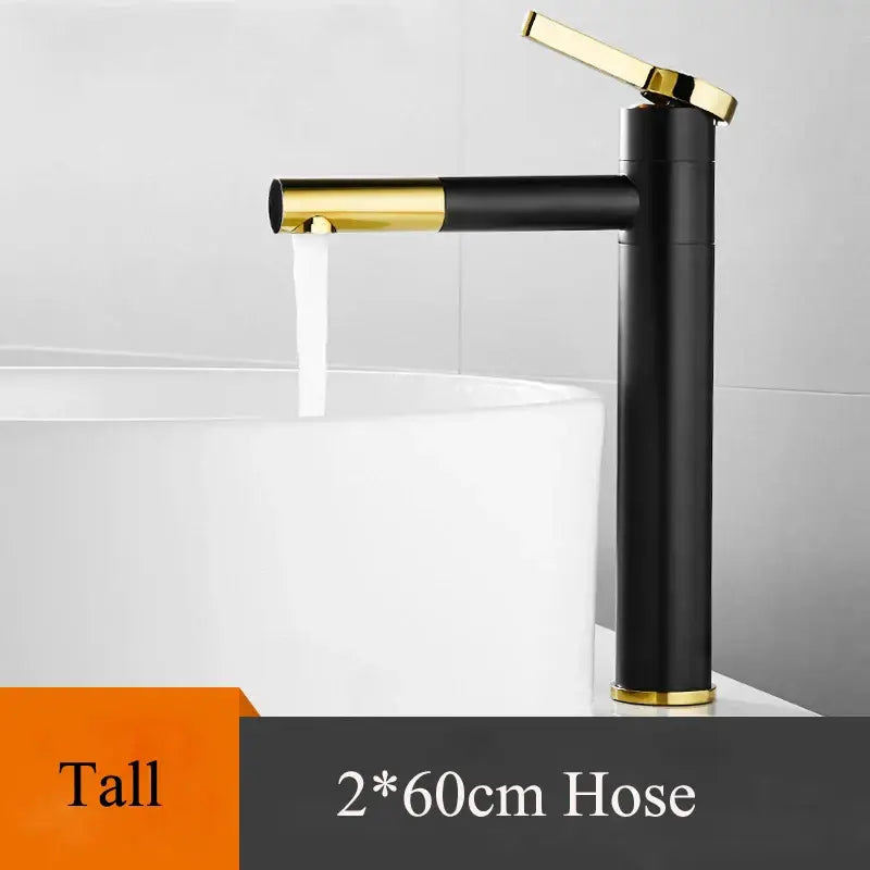 Modern minimalist white and gold black brass bathroom sink faucet with black brass bathroom decorbites tall sleek design