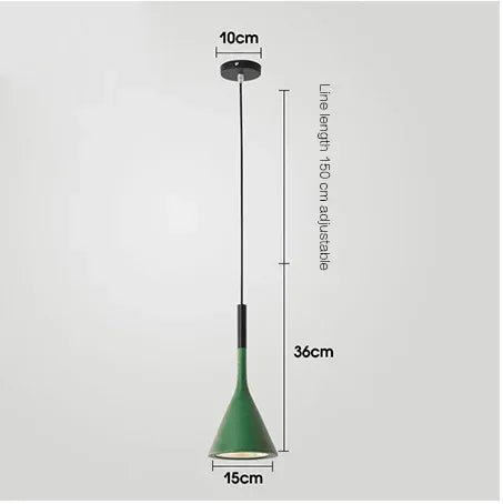 Modern Multicolor Metal Pendant Light with E27 Socket - Decorbites