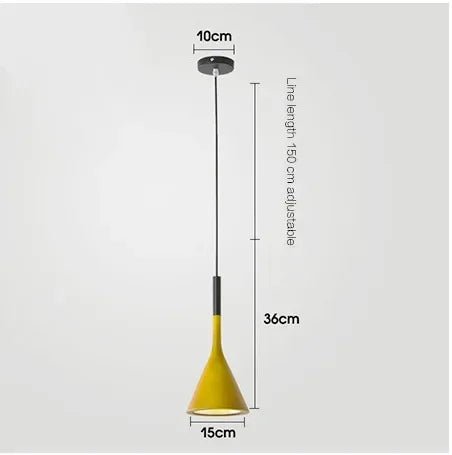 Modern Multicolor Metal Pendant Light with E27 Socket - Decorbites