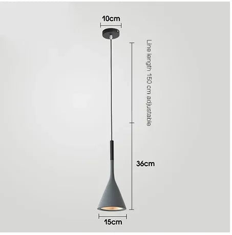 Modern Multicolor Metal Pendant Light with E27 Socket - Decorbites