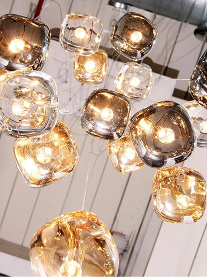 Modern Nordic Crystal Cluster Pendant Light - Decorbites