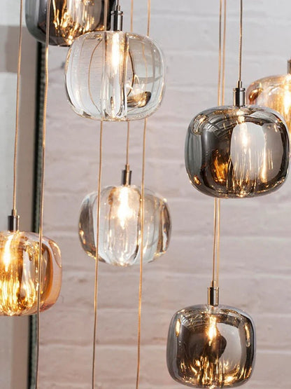 Modern Nordic Crystal Cluster Pendant Light - Decorbites