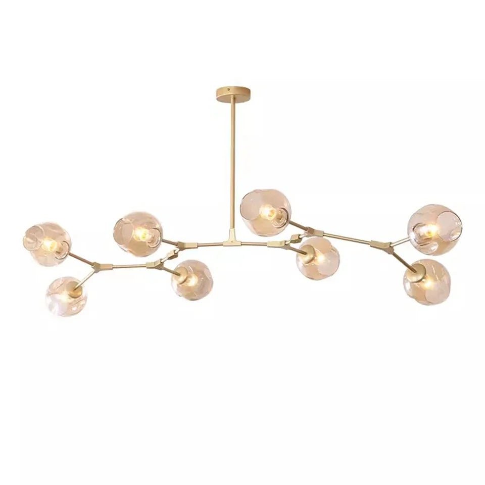 Modern Nordic Glass Pendant Light in Painted Metal - Decorbites