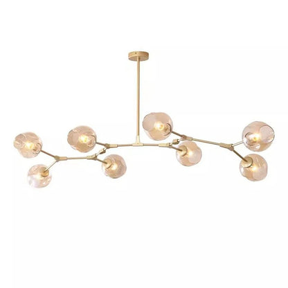 Modern Nordic Glass Pendant Light in Painted Metal - Decorbites