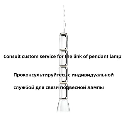Modern Nordic floor lamp with sleek stacked cylindrical glass shade led segments and polished metallic finish