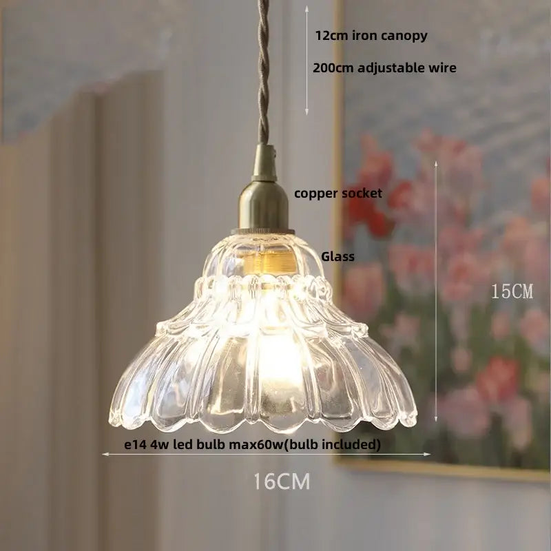 Modern olive green and copper glass led pendant lamp with fluted clear glass and brass copper socket for kitchen decorbites copper glass pendant lamp