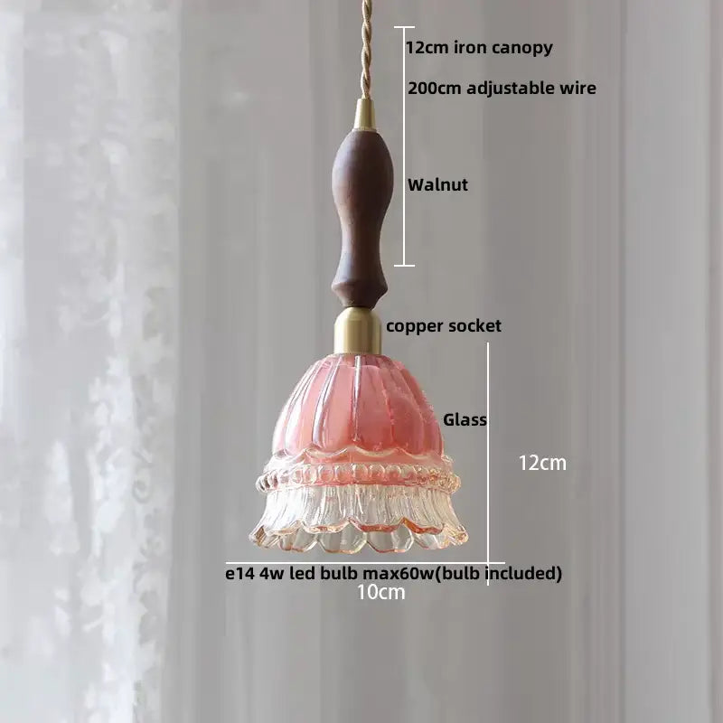 Modern olive green and copper glass led pendant lamp with pink glass shade copper glass led and walnut canopy decorbites copper glass pendant lamp