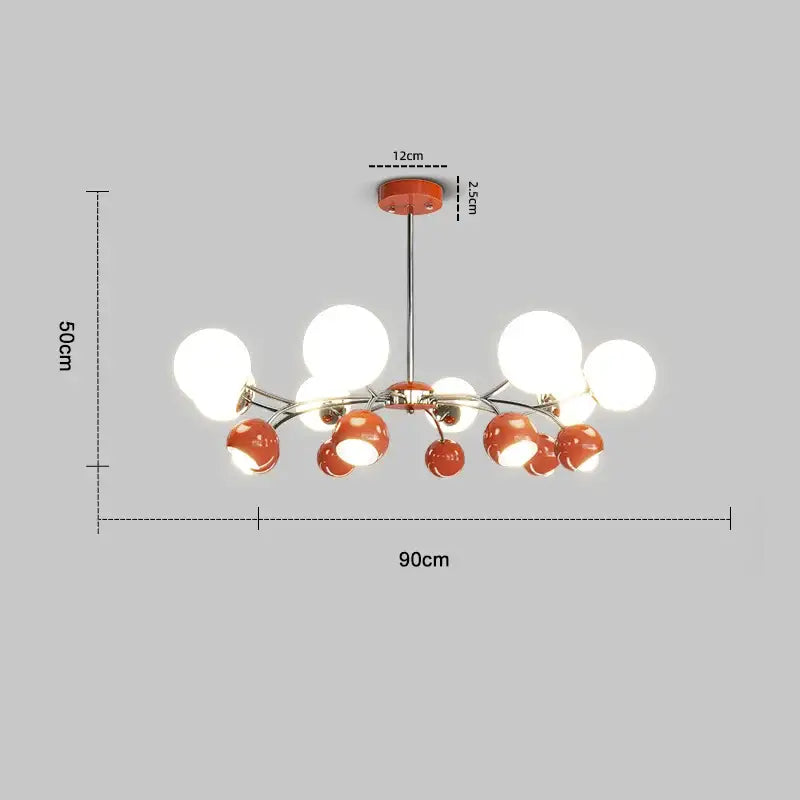 Modern orange and white glass pendant lamp with sleek chrome finish for living room decorbites cream living chandelier