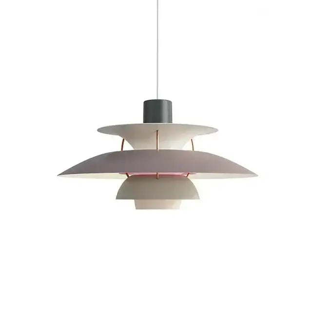 Modern soft matte gray tiered pendant light with copper accents for kitchen decorbites colorful umbrella pendant