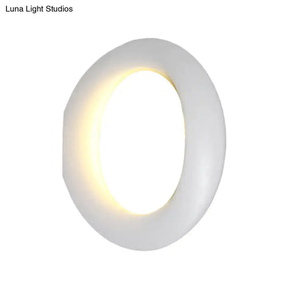 Modern oval black and white led mirror bedroom wall light 110v-120v with sleek minimalist white oval sconce and soft glow