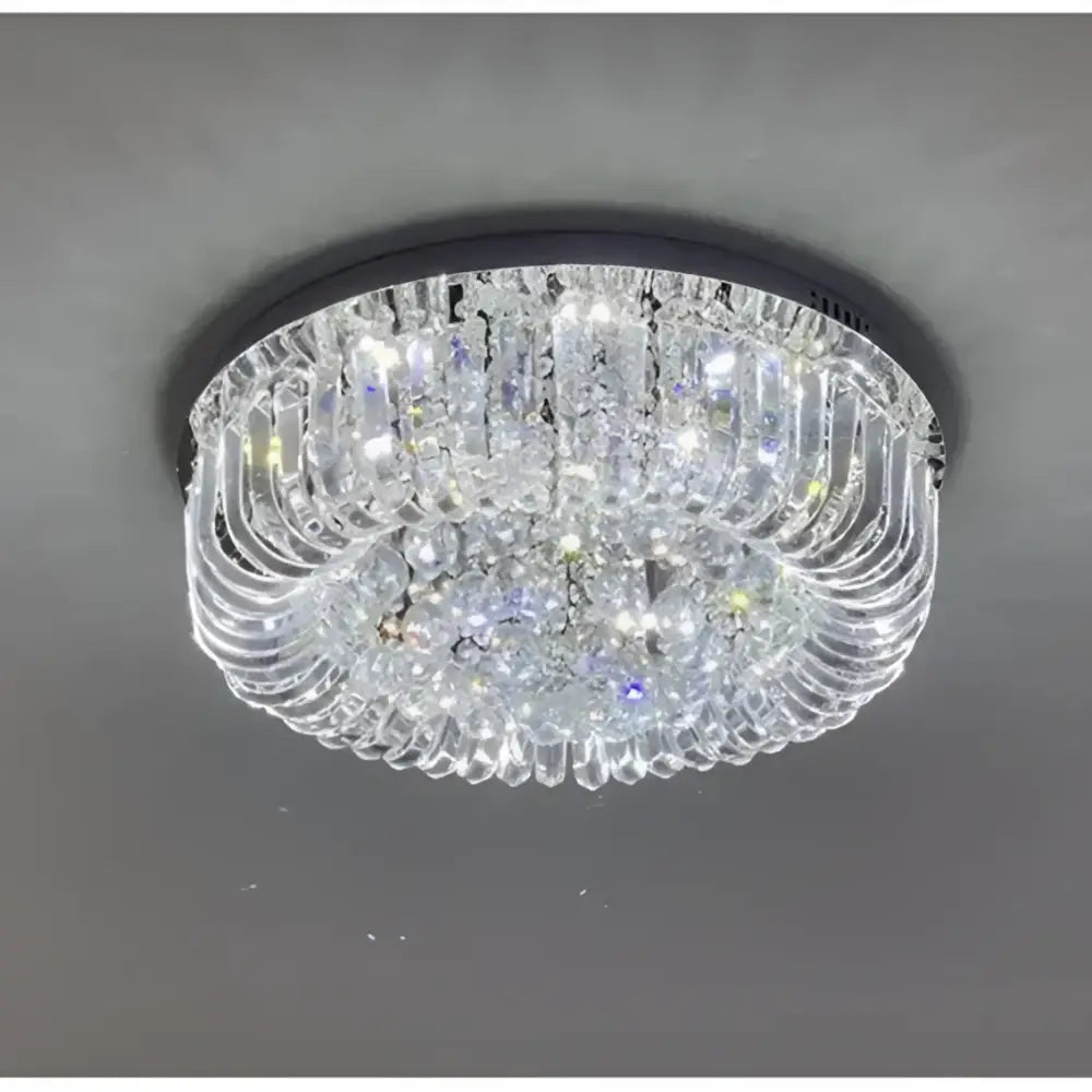 Modern oval chrome and gold crystal ceiling light with black frame and cascading prisms for dining room decorbites crystal dining