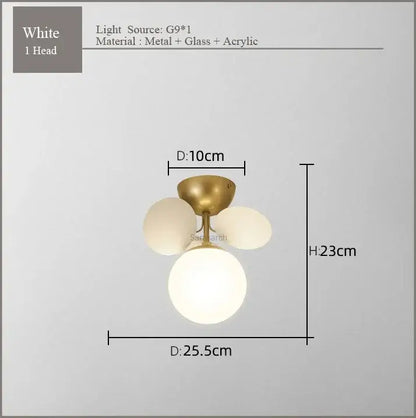 White modern glass ceiling chandelier with brass base and three frost glass globes for bedroom decorbites frost glass lighting