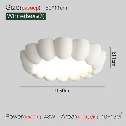 Modern petal cream wind ceiling lights feature a white tooth-shaped glossy fixture ideal for cream wind bedroom decorbites ceiling lights