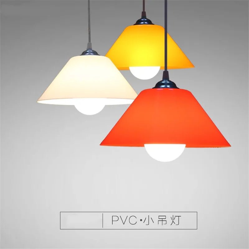 Modern PVC Dome Pendant Light With Iron Accents - Decorbites