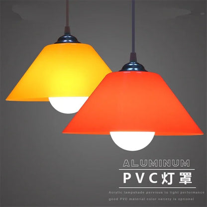 Modern PVC Dome Pendant Light With Iron Accents - Decorbites