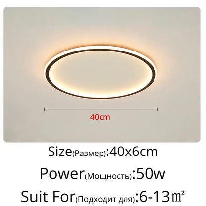 Modern oval dimmable led ceiling chandelier with a sleek black frame and warm white light for living room decorbites