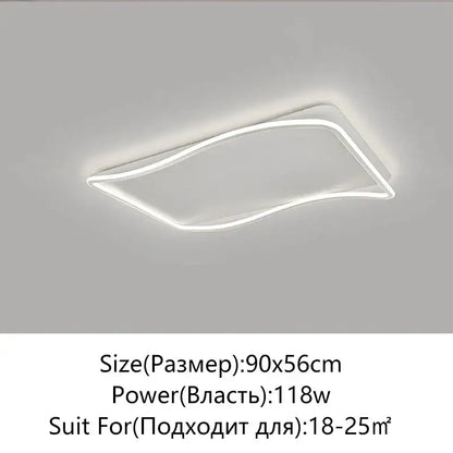 Modern rectangular golden led ceiling chandelier with sleek curved white led ceiling light for living room decorbites golden led