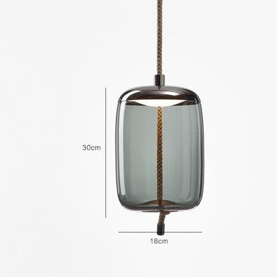 Amber Twine Glass Chandelier