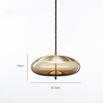 Amber Twine Glass Chandelier
