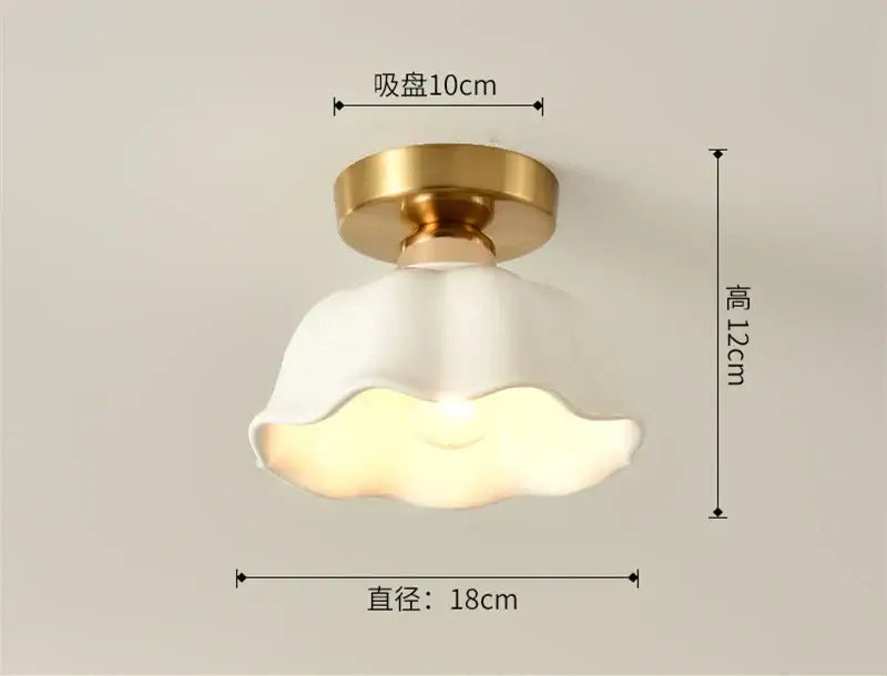 White scalloped glass lampshade with gold-toned metal base for decorbites ceramic glass chandelier living room light