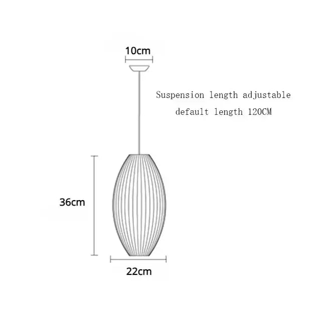 Elegant oval-shaped white pendant lamp with woven wireframe and adjustable suspension decorbites elegant silk designer