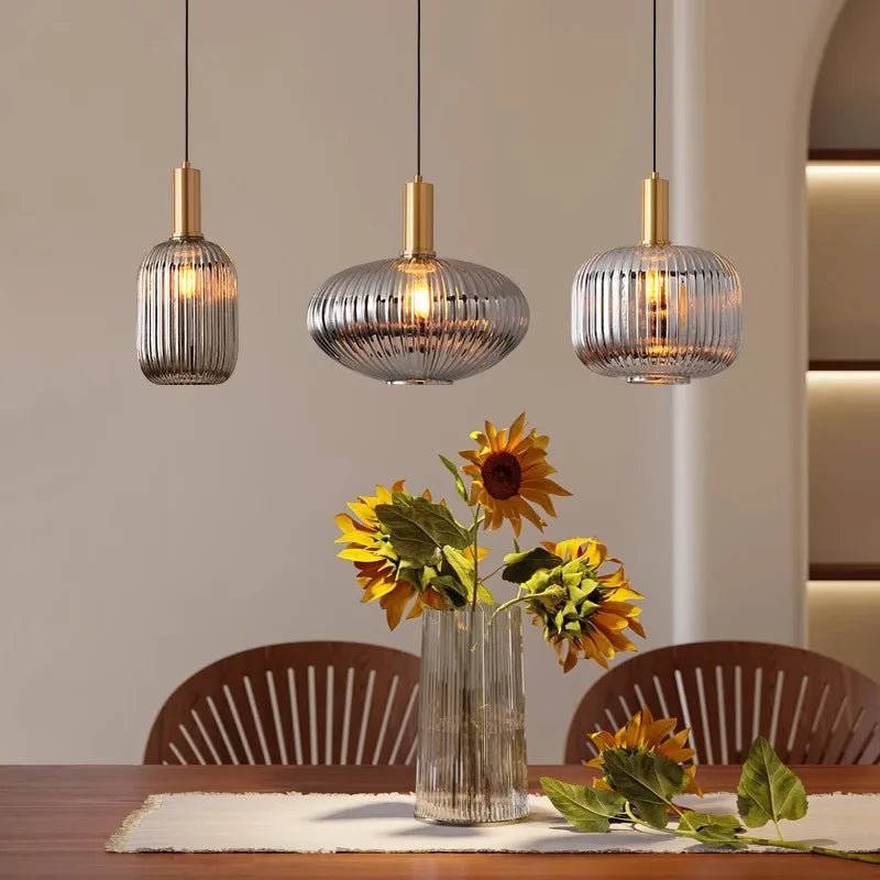 Modern Ring Glass Pendant Light - Decorbites