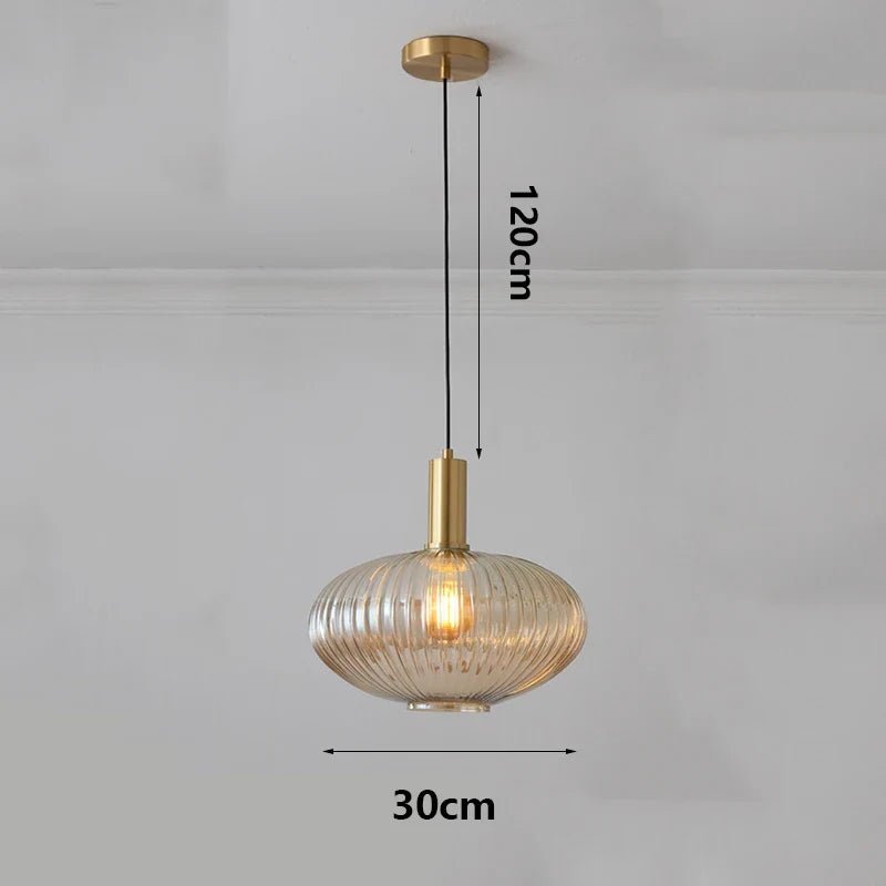 Modern Ring Glass Pendant Light - Decorbites