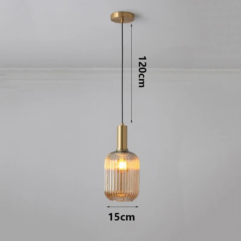 Modern Ring Glass Pendant Light - Decorbites