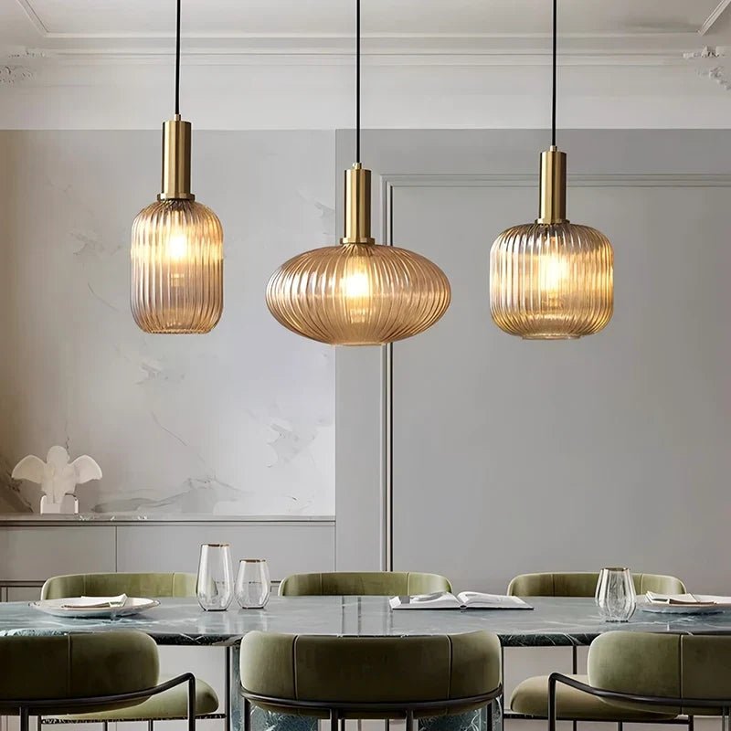Modern Ring Glass Pendant Light - Decorbites