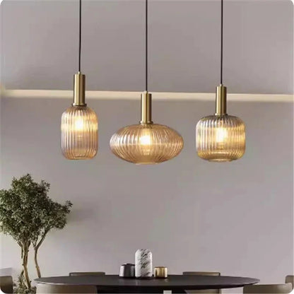 Modern Ring Glass Pendant Light - Decorbites