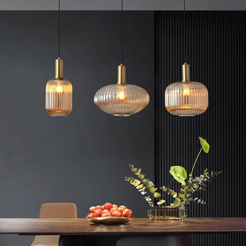 Modern Ring Glass Pendant Light - Decorbites