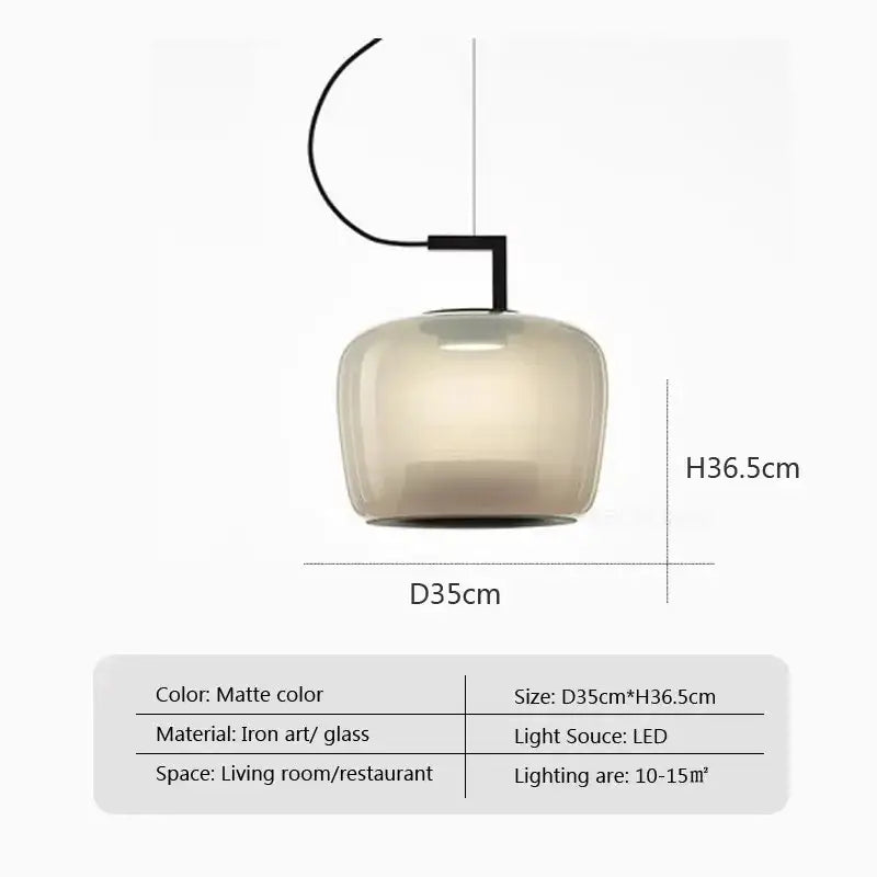 Modern sage green glass pendant lamp set of 3 with matte glass and black iron art fixture for dining room use