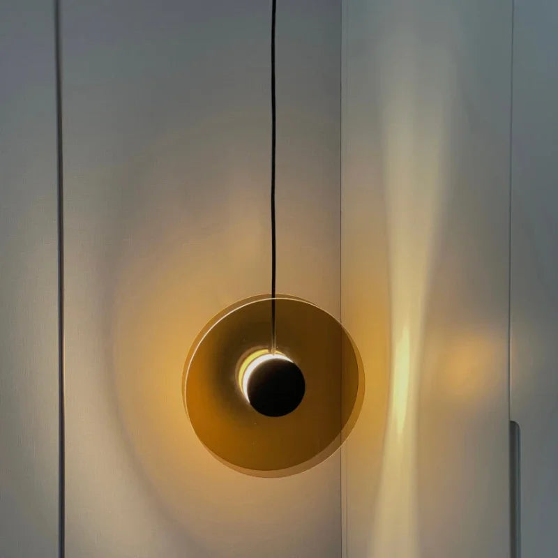 Modern Scandinavian White Glass Bedside Pendant Light