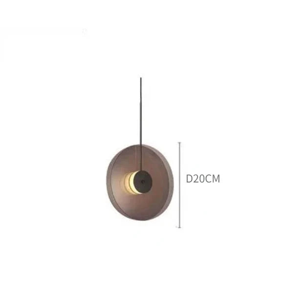 Modern Scandinavian White Glass Bedside Pendant Light