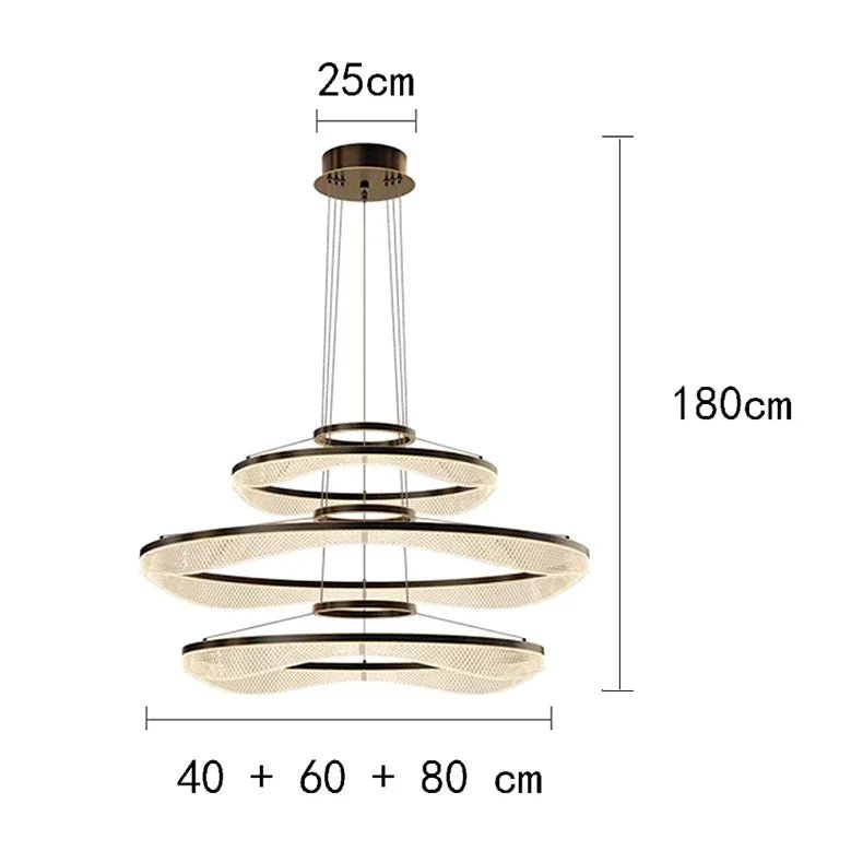 Modern Sculptural Ring Pendant Light Chandelier - Decorbites