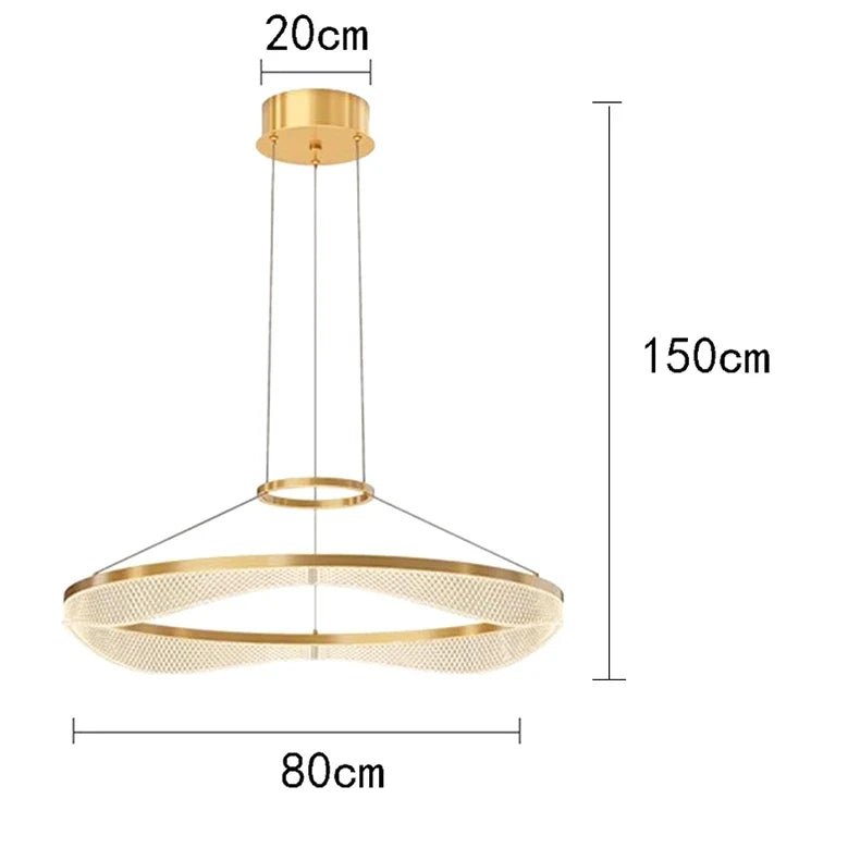 Modern Sculptural Ring Pendant Light Chandelier - Decorbites
