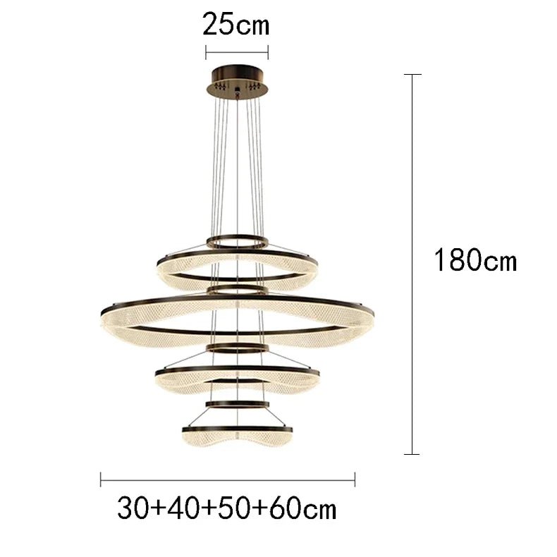 Modern Sculptural Ring Pendant Light Chandelier - Decorbites