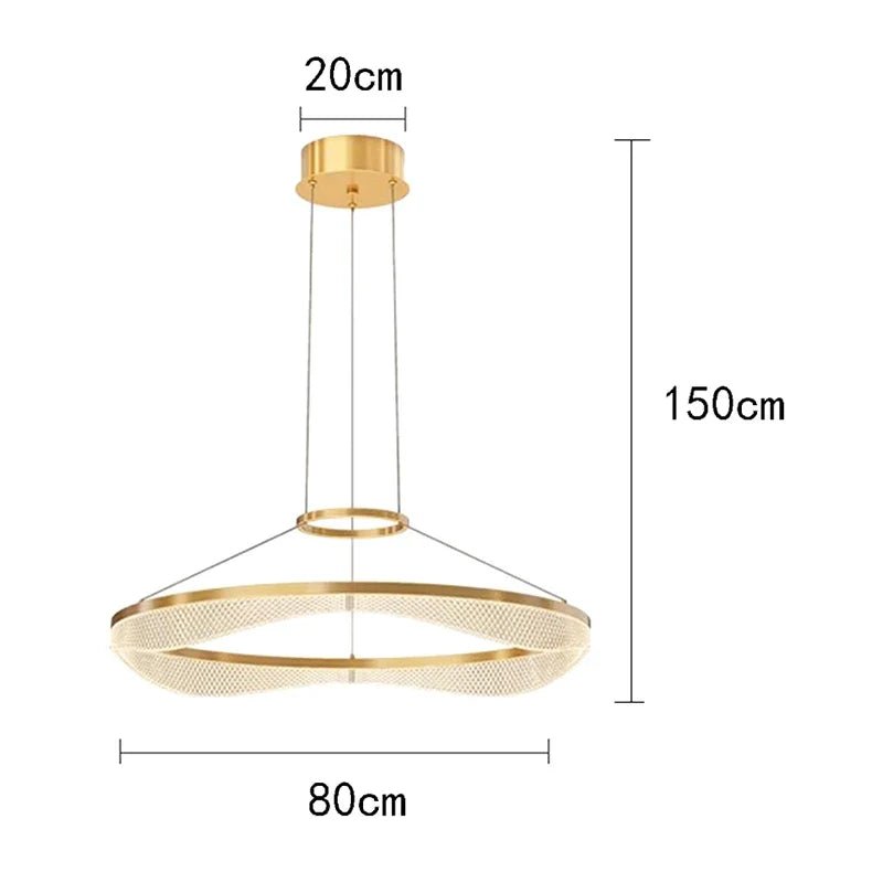 Modern Sculptural Ring Pendant Light Chandelier - Decorbites