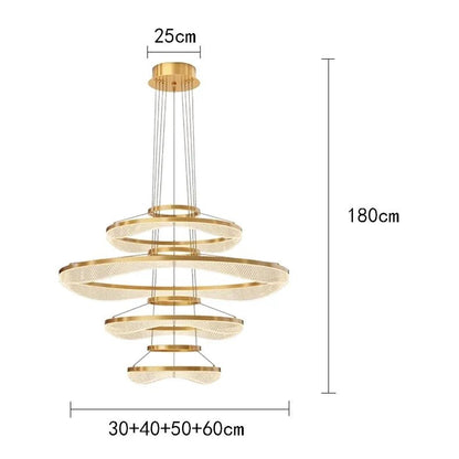 Modern Sculptural Ring Pendant Light Chandelier - Decorbites