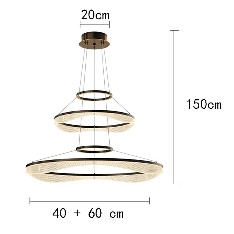 Modern Sculptural Ring Pendant Light Chandelier - Decorbites